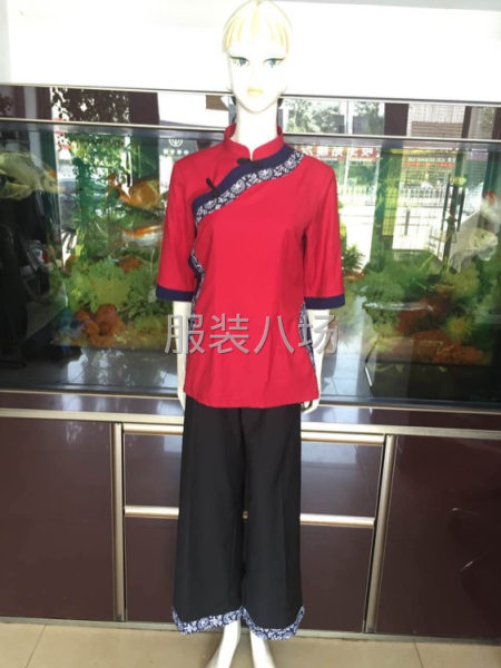 专业生产酒店制服厨师服衬衫裤子保安保洁服-第2张图片