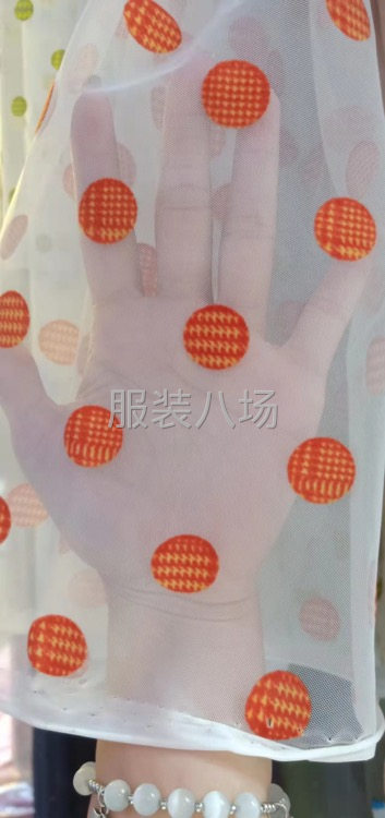 女装时尚面料混色双色植绒-第8张图片