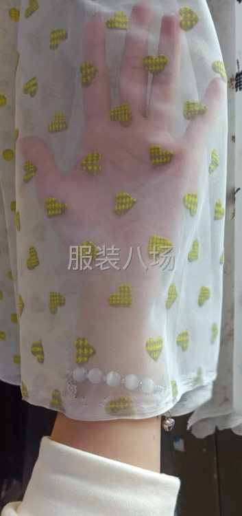 女装时尚面料混色双色植绒-第4张图片