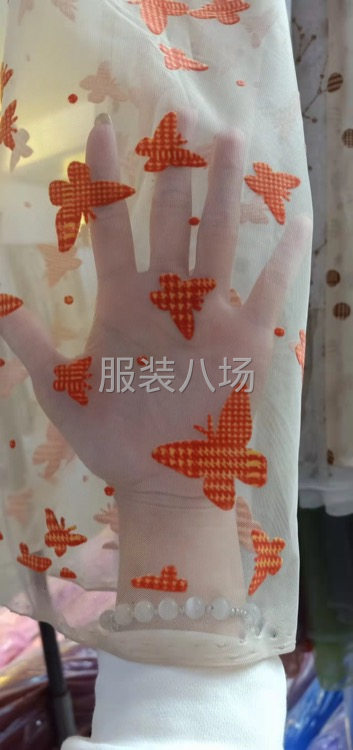 女装时尚面料混色双色植绒-第2张图片