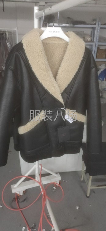皮毛一体，夹克，连衣裙招半精品整件车工-第1张图片