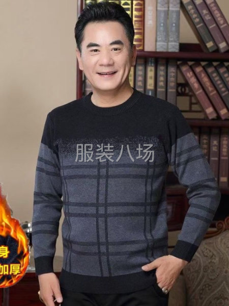 男装加绒毛衣尾货批发-第1张图片