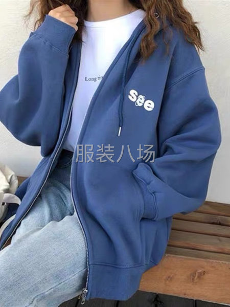 女装拉链卫衣尾货处理特惠价-第1张图片