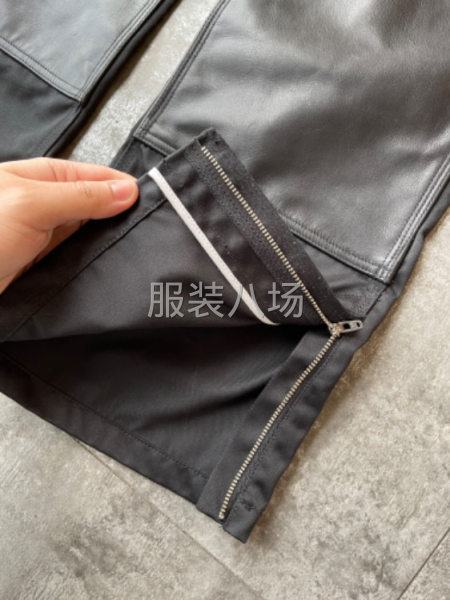 梭织裤子拼真皮-第5张图片
