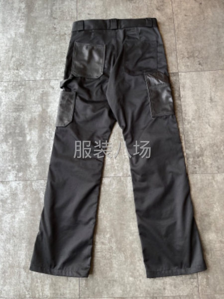 梭织裤子拼真皮-第2张图片