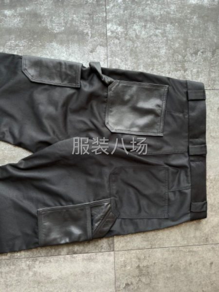 梭织裤子拼真皮-第3张图片