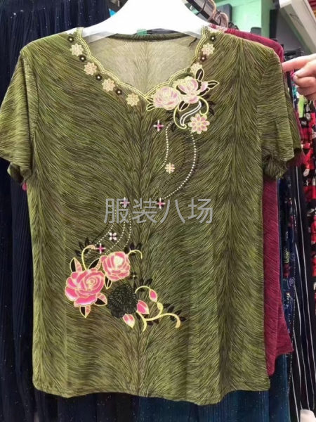 中老年女短袖t恤均码大版型多款式-第2张图片