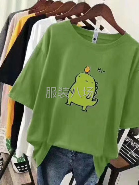 纯棉女短袖尾货批货处理-第1张图片