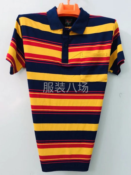 纯棉男装翻领短袖齐码靓货款式-第1张图片
