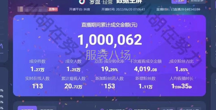 抖音直播服饰类目寻求合作-第1张图片