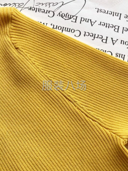 批发亮黄色短袖针织衫1万件-第8张图片