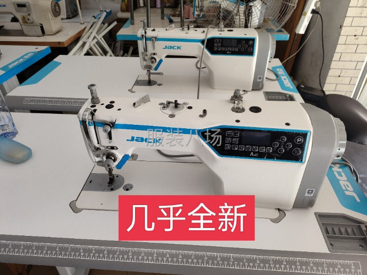 制衣厂转让，有杰克印字A4，A4E等平车，杰克C4五线四线，-第1张图片