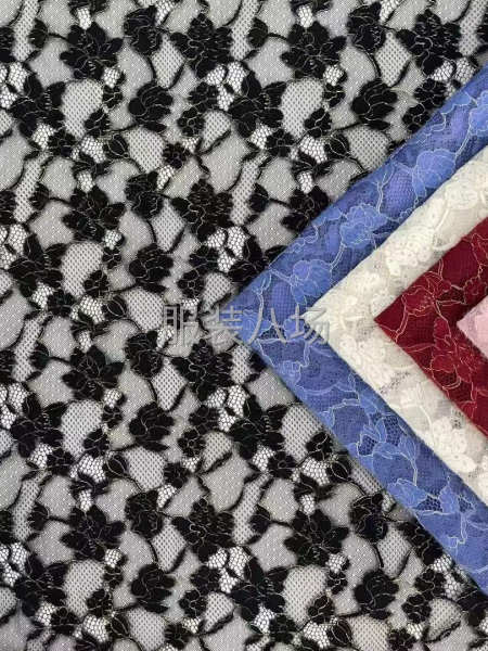 专业蕾丝花边网布绣花印花面料-第5张图片