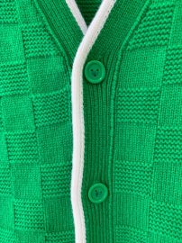 undefined - 批发绿白撞色针织开衫1万件 - 图9