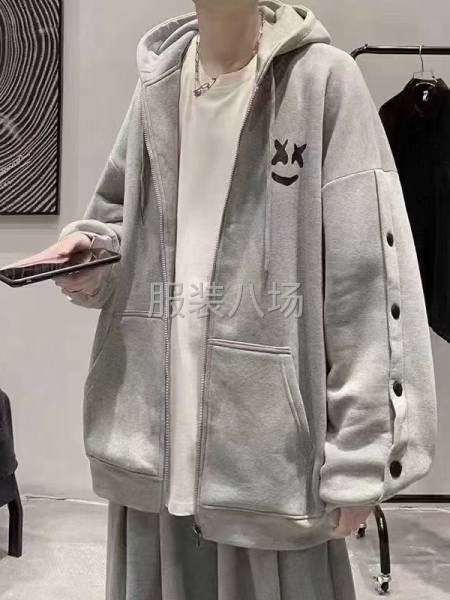 男装加绒拉链开衫卫衣-第6张图片