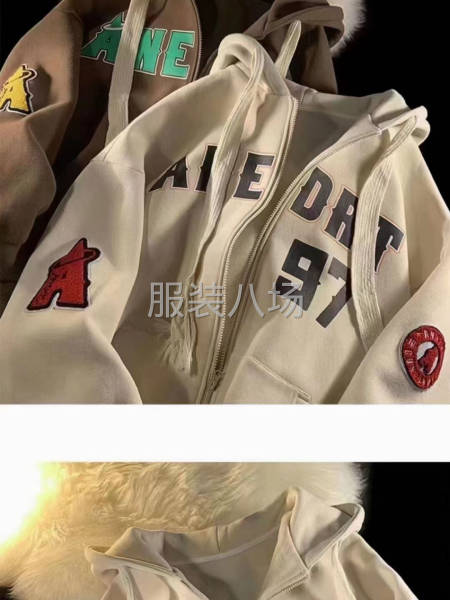 男装加绒拉链开衫卫衣-第8张图片
