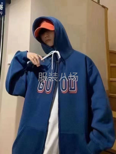 男装加绒拉链开衫卫衣-第1张图片