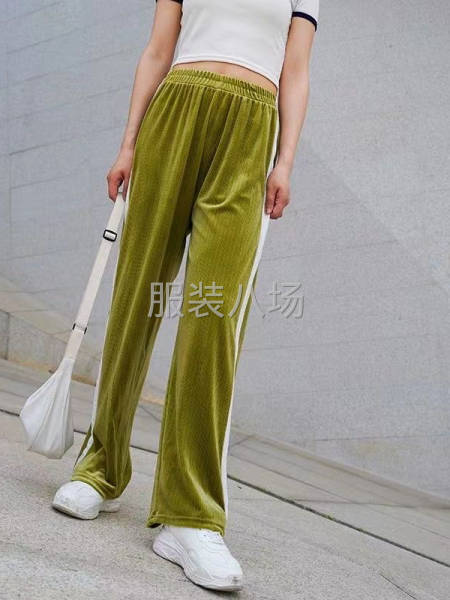 女装 金丝绒阔腿裤-第1张图片