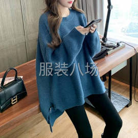 undefined - 包芯纱女装中长款套头毛衣 - 图1