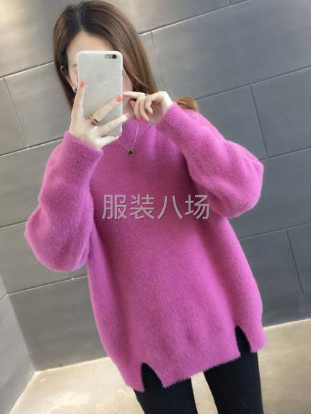 女装水貂绒毛衣套头尾货-第4张图片