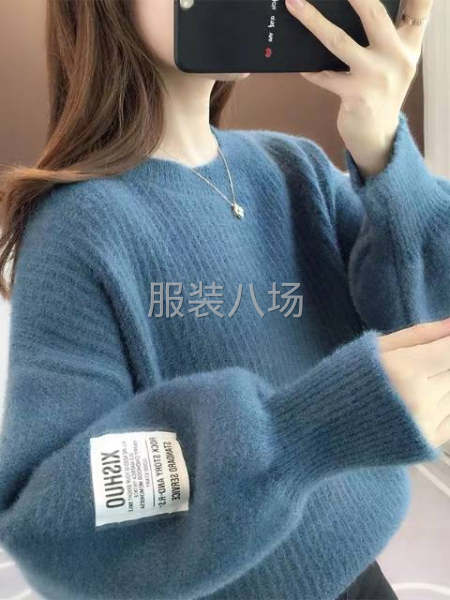 女装水貂绒毛衣套头尾货-第3张图片