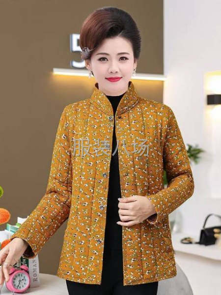 女装棉衣外套双层棉绒多花型-第6张图片