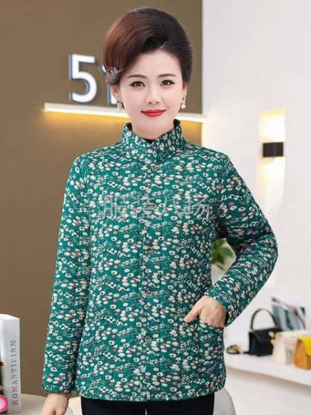女装棉衣外套双层棉绒多花型-第8张图片