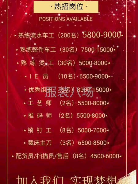 招熟练流水车位6名-第4张图片