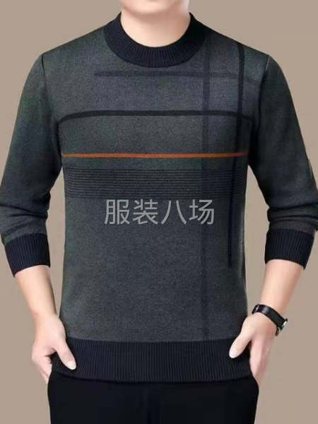 男装套头毛衣加绒厚款-第4张图片