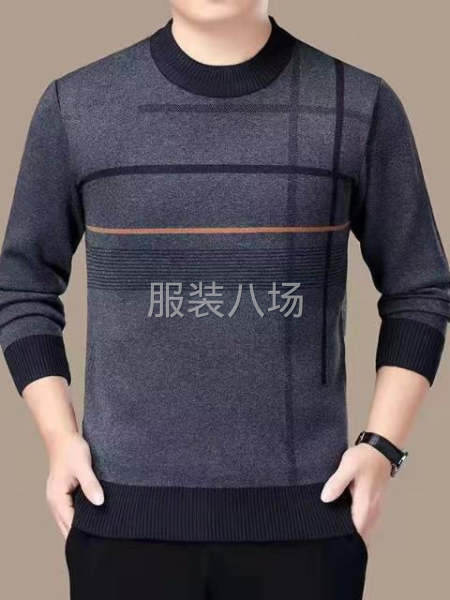 男装套头毛衣加绒厚款-第2张图片