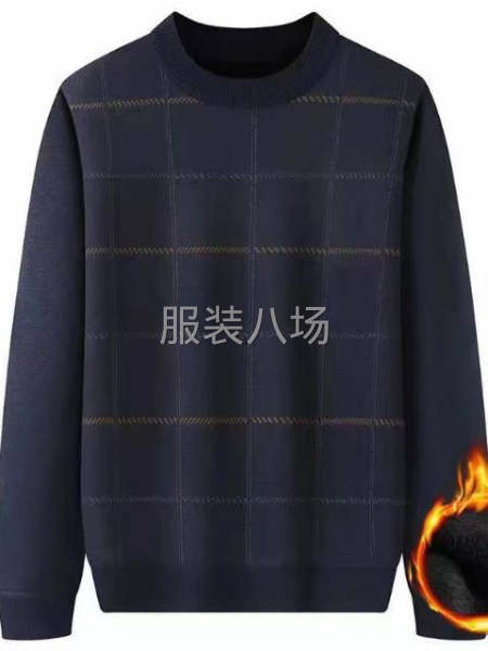 男装套头毛衣加绒厚款-第6张图片