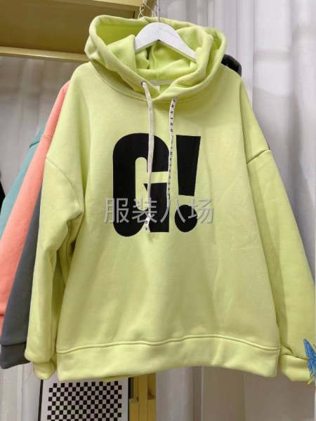 颗粒绒套头卫衣女装靓货新款-第3张图片