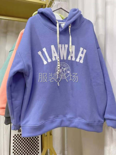 颗粒绒套头卫衣女装靓货新款-第2张图片