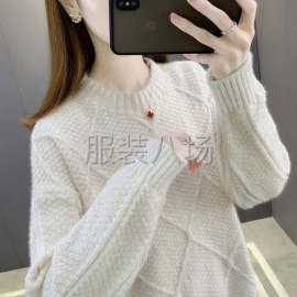 undefined - 羊毛衣套头女毛衣厚款冬天 - 图8
