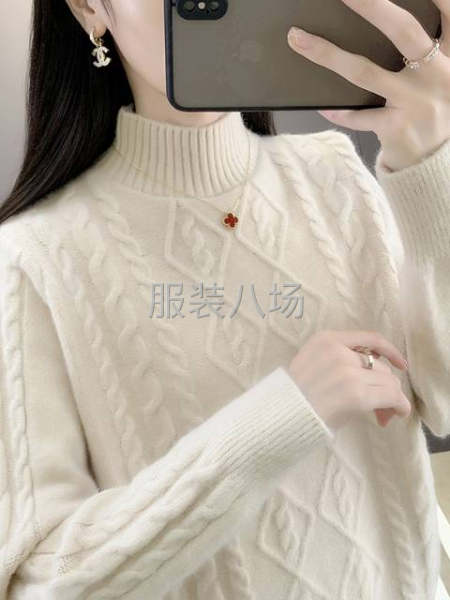 中长款厚款连衣裙毛衣女-第7张图片