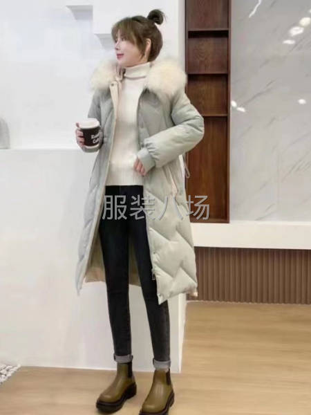 女装 长款棉服 全部带毛领-第1张图片