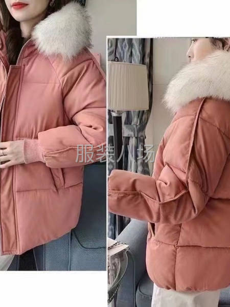 女装 新款网红棉服 全部带毛领-第3张图片