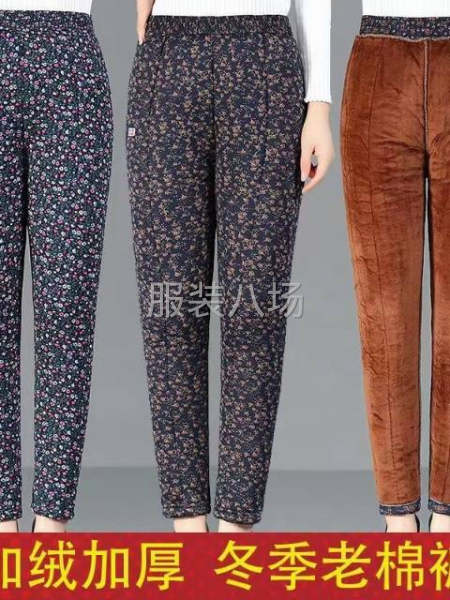 加绒厚款女裤棉裤打底-第2张图片