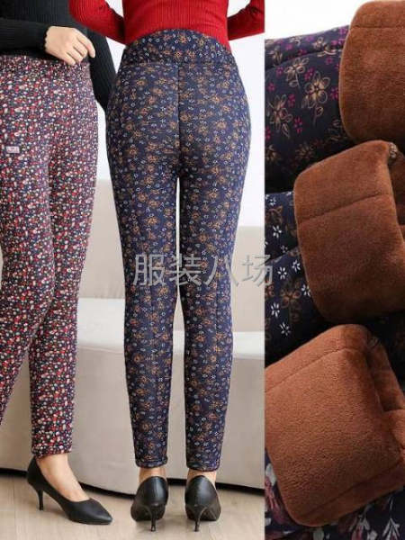 加绒厚款女裤棉裤打底-第4张图片