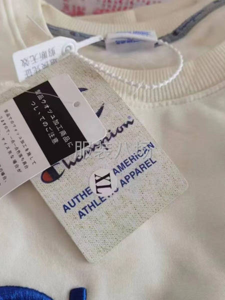 冠军加绒卫衣 全部加绒刺绣 里面的绒厚实细腻-第4张图片