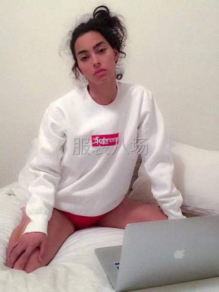 男女装 Supreme卫衣刺绣款 加绒纯棉-第1张图片