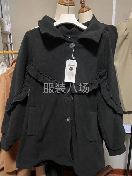 女装 花边摇粒绒外套 单款两色 有清单好货-第4张图片