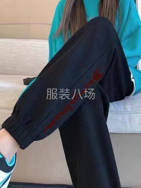 『女装.品牌华夫格休闲裤』-第5张图片