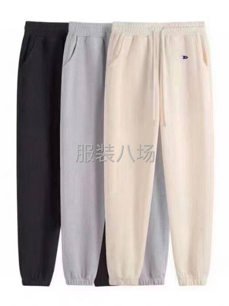『女装.品牌华夫格休闲裤』-第3张图片