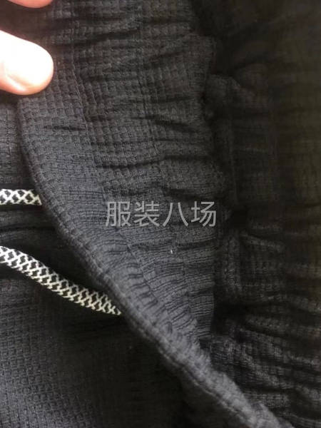 『男女装.华夫格卫裤』春秋款 不加绒 黑白两色-第7张图片