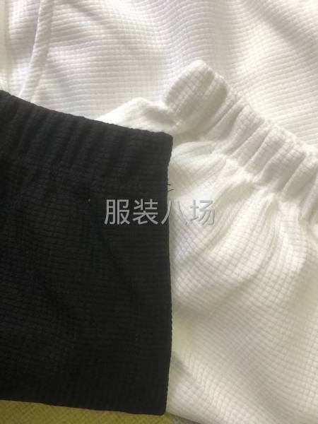 『男女装.华夫格卫裤』春秋款 不加绒 黑白两色-第6张图片