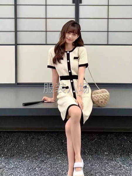 小香風針織連衣裙-第5張圖片
