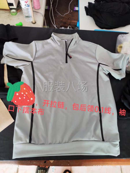 承接针织类长拉链外套，校服，裤子等要求质量好的-第2张图片