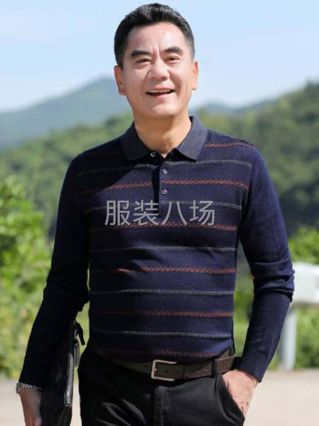 纯棉男装翻领长袖t恤齐码-第6张图片