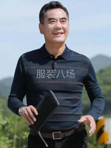 纯棉男装翻领长袖t恤齐码-第3张图片